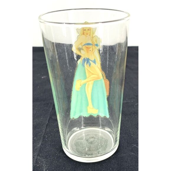 Peek-A-Boo Painted Pin Up Nude Lady Glasses Lot of 4 Women of the World Vtg - Picture 8 of 10